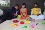 Jackky Bhagnani, Neha Sharma, Kayoze Irani at Youngistaan Holi in Juhu, Mumbai on 8th March 2014